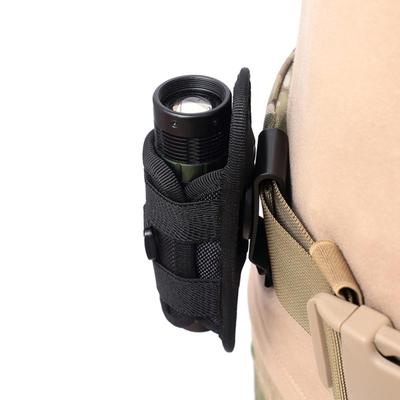 Funda para linterna de cinturón Giratoria 360 Grados Estuche para linterna de exterior Soporte para luz de caza Bolsa de cintura 1/2 Piezas