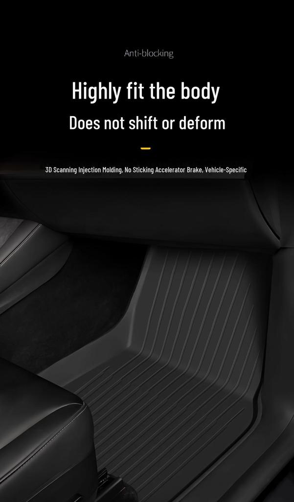 TPE Floor Mats for Tesla Model 3 Interior & Trunk