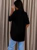 Ladies Casual Button Up Office Shirt Solid Color Long Sleeve Blouse with Collar Business Work Top for Daily Wear