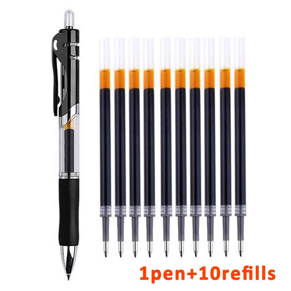 Press Pen K35 Gel Pen 0.5 Mm Red Blue Black Refill Bullet Head Signature Pen Scrapbook School Office Stationery Supplies