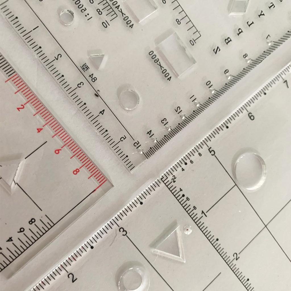 Coordinate Scale Protractor Geometry Drawing Template Measuring Tool Navigation Topographical Map Scale Command Ruler