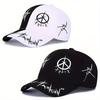 A Breathable and Adjustable Fashion Patterned Outdoor Sports Baseball Cap for Men and Women, Street Hip-hop
