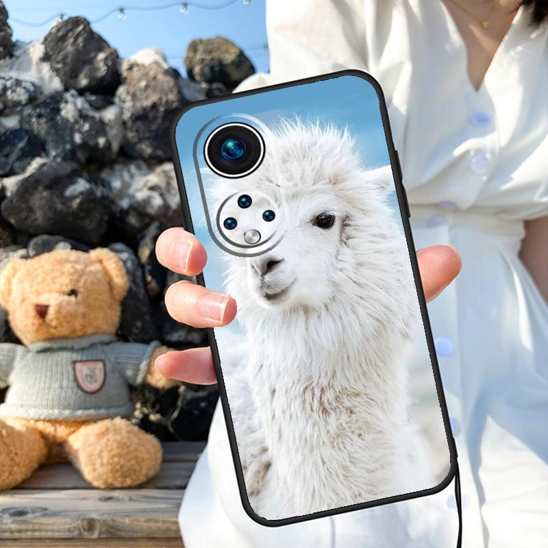 Cute Alpaca Donkey Case For Honor Magic 6 Pro 90 70 50 Magic 5 Lite X6 X7 X8 X9 X6a X7a X8a X9a X8b X9b Cover