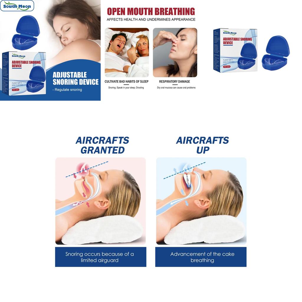 South Moon Anti-snoring Device Comfortable Sleep Aid Snore Stopper For Better Breathing