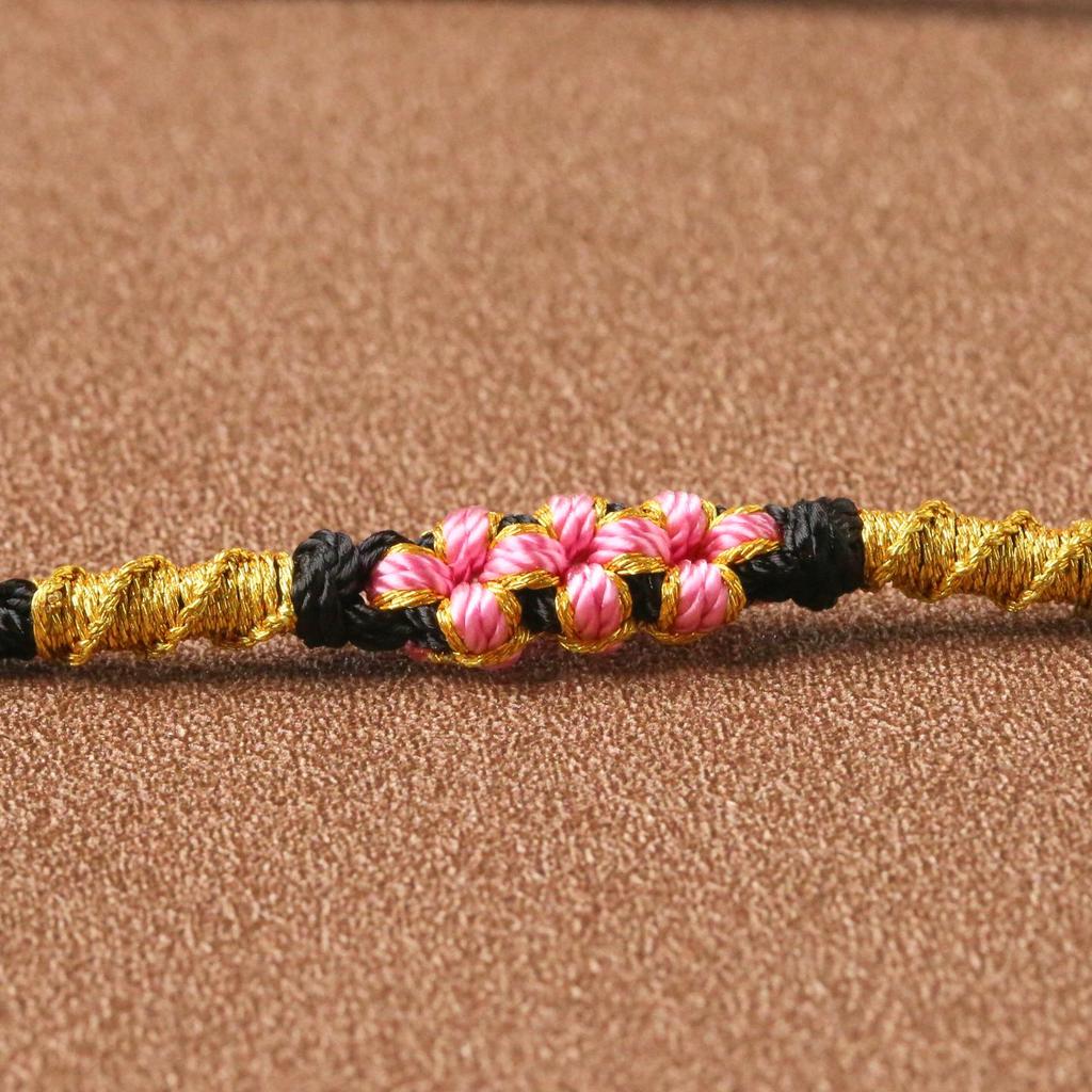 Handmade Eight-Strand Braided Bowknot Adjustable Necklace Cord