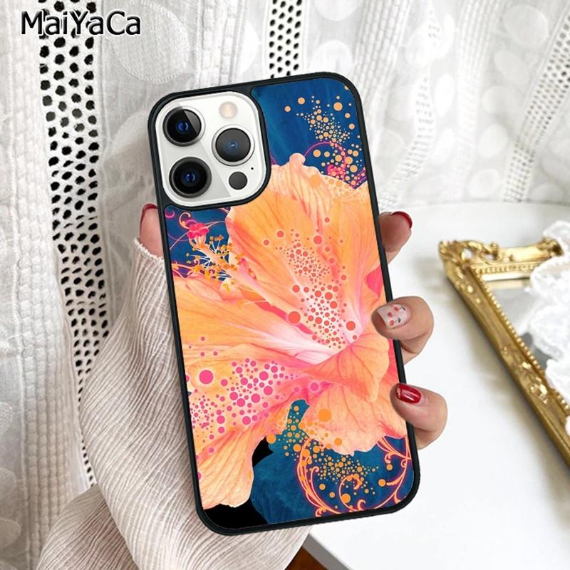 Butterflies Hibiscus Flowers Phone Case Cover For iPhone 17 Air 16 16e 15 plus 11 12 13 14 pro max shell coque