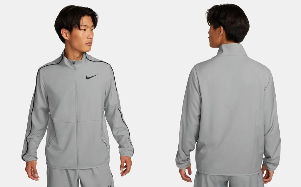 Nike Windbreaker Woven Jacket and Pants Size Men's Set, L, Dri-Fit Sportswear/Training Wear, Gray, DM6620/DM6627