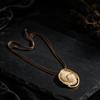 Women's Gold Plated Zinc Alloy Resin Pendant Choker Necklace