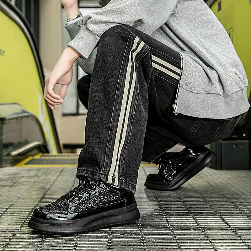 Mode Herren Plateau Vulkanisierte Schuhe Neue Mode Erhöhte Dicke Sohle Atmungsaktiv Lässig Verschleißfest Lässige Sportschuhe für Herren