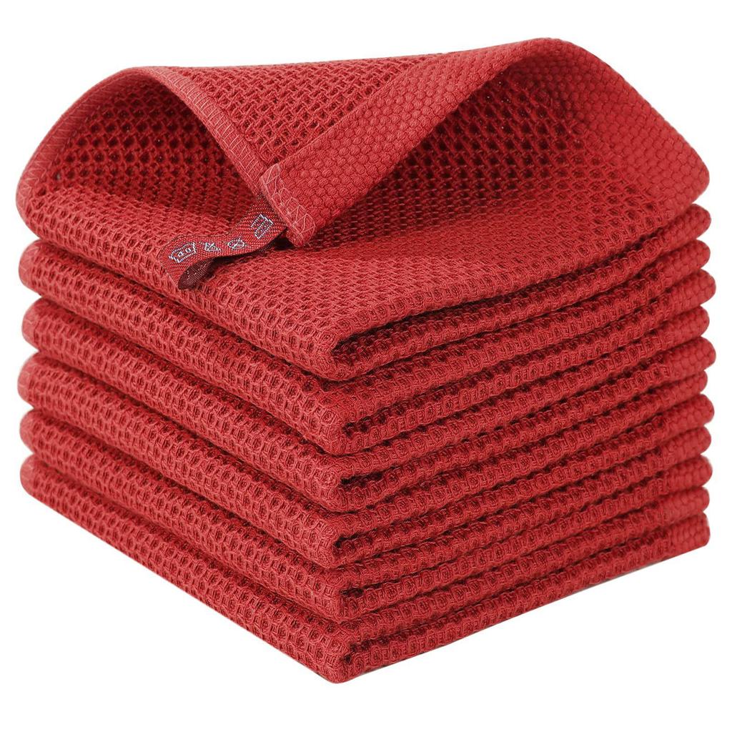 Pure Cotton Honeycomb Waffle Kitchen Towel – Soft & Absorbent, 34x34 cm