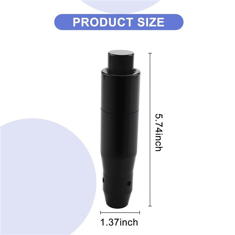 Versatile Car Auto Shift Knob With Push Button, Transmission Gear Stick Shifter Head For Most Automatic Vehicle (Black)