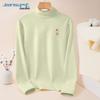 Jeanswest Damen doppelseitiges Fleece-T-Shirt mit Stehkragen und langen Ärmeln