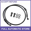 Universal Motorcycle Brake Oil Hose Line Pipes 10mm 110cm Length Black 28 Degree