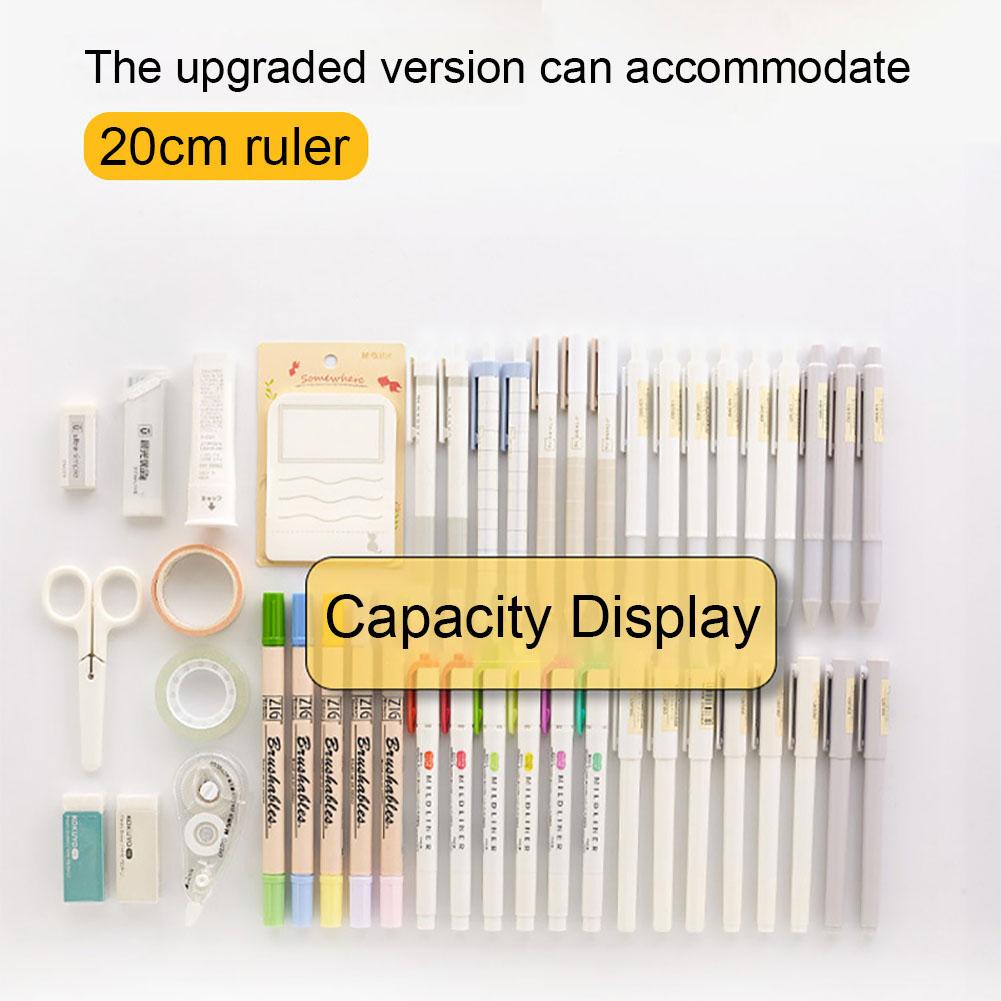 Pencil Pen Case Big Capacity Office College School Large Storage High Bag Pouch Holder Box Organizer