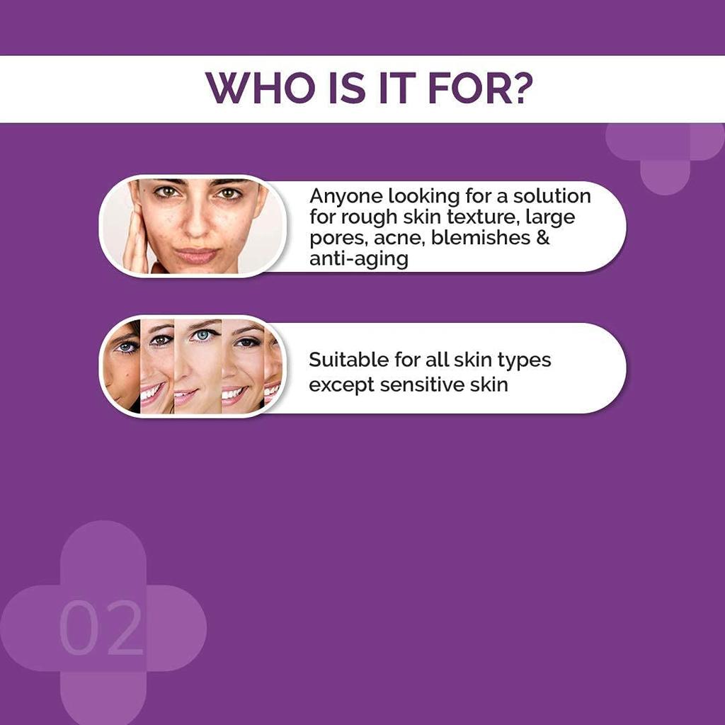 The Derma Co 30% AHA 2% BHA Peeling Solution Exfoliating Pore Care Glow Booster For Dull Skin 30 Ml