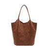 Solid Pu Versatile Tote Bag Sewing Thread High Capacity Women's Handbag Popular and Bestselling Commuting Casual Shoulder Bag