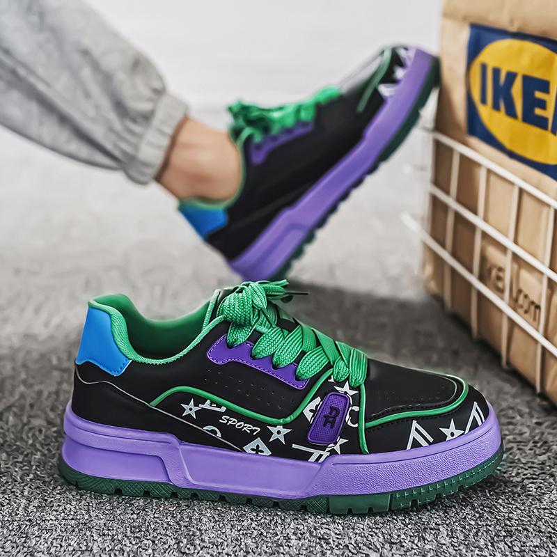 Mode Original Marke Herrenmode Sneakers Designer Hip Hop Skateboard Schuhe Mann Bequeme Leder Plattform Casual Sneakers Männer