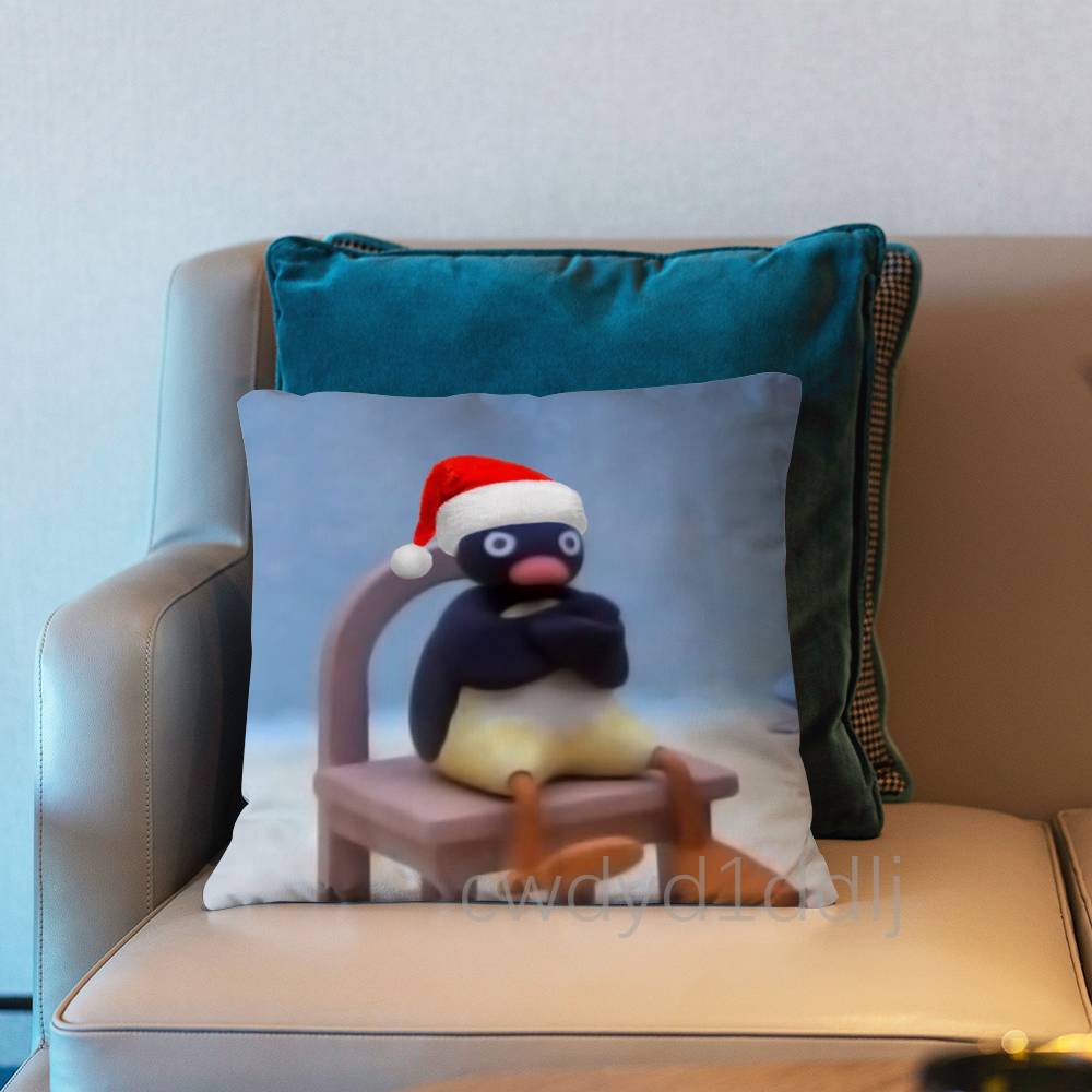 PPINGU Pingu Cute Pillow Case Cover Square Sofa With For Pattern Comfortable Cushion suitable Of Room