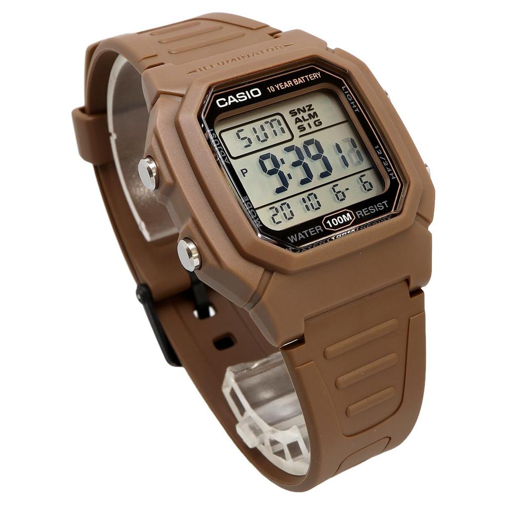 CASIO Standard Digital Men's Watch W-800H-5AV Brown