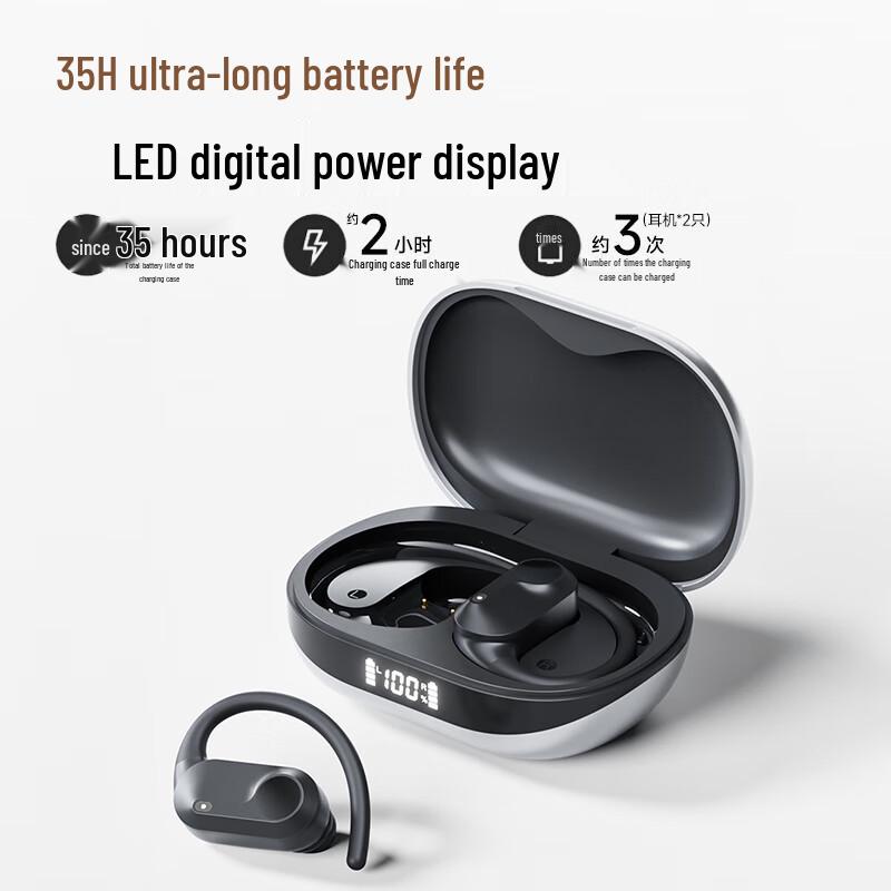 

Lenovo 2025 Ear-Hook Wireless Sports Bluetooth Headphones