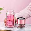 Gianxi Tea Separation Tea Cup Double-Layer Insulated Glass Cup Trendy Household Portable Water Cup Women'S Summer Cup