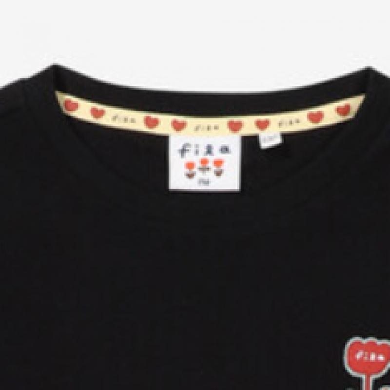 [fila Kids] Girls Soo Jin Long Tee  Fk2rlf3001f Blk  q0zFk2rlf3001fBlk