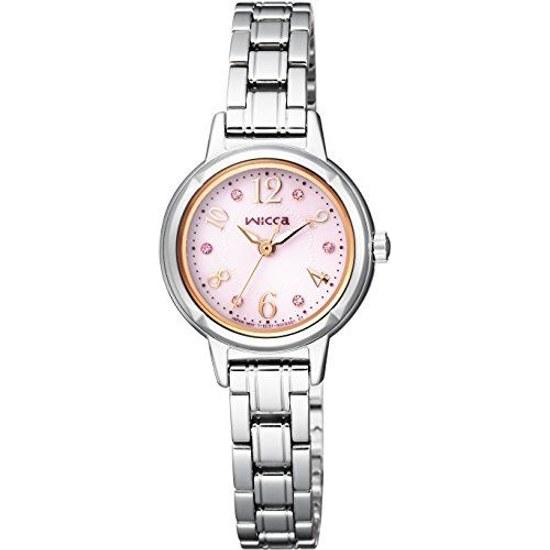 CITIZEN Watch Wicca (Solar Tech / Waterproof Simple) KH9-914-93 Popular Standard Cut Glass Womens Analog Business Student Gift Cute Stylish Second