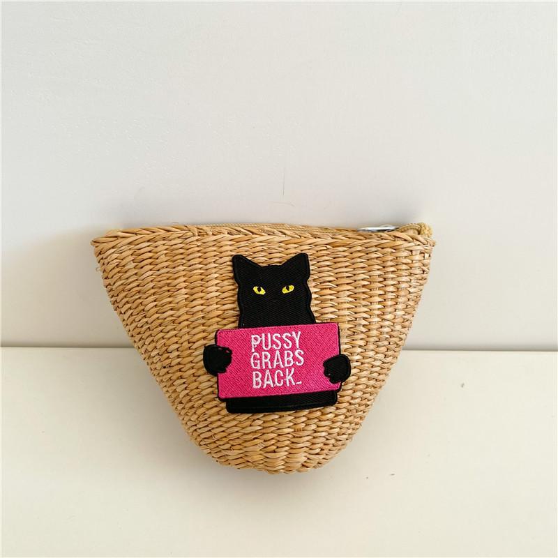 Fashionable Childrens Cute Cat Flower Print Crossbody Bag For Little Girls Perfect For Summer Outings