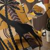 African Woman Female Elephant Giraffe Tulle Sheer Window Curtains for Living Room Kitchen Children Bedroom Voile Hanging Curtain
