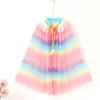 Dress Up Props Sequins Shawl Beach Rainbow Kids Coat Christmas Halloween Girls Cloak  Girls