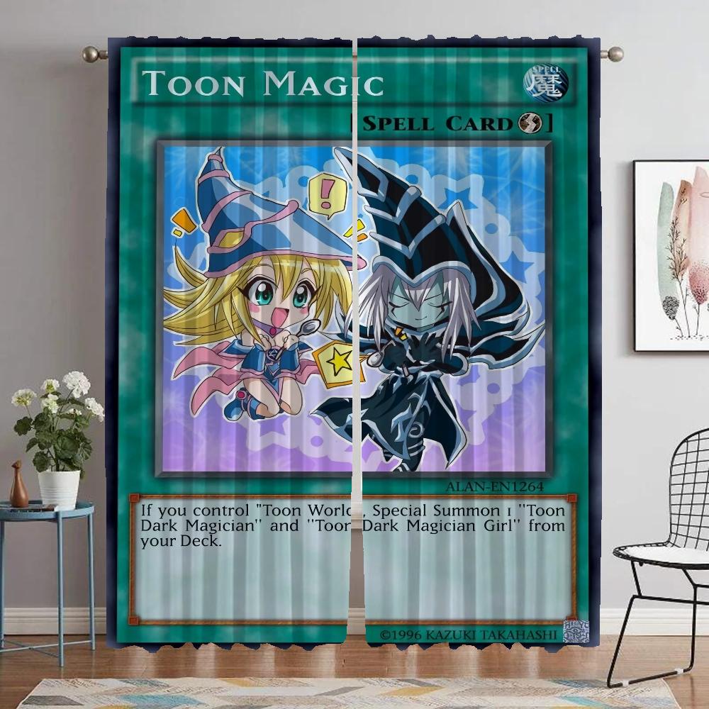 

Yu-Gi-Oh Хэллоуин украшения Современные Шторы для гостиной для камеры Оконные шторы Шторы для домашнего интерьера 2 шт Ребенок W50xH70cmx2pcs-CL