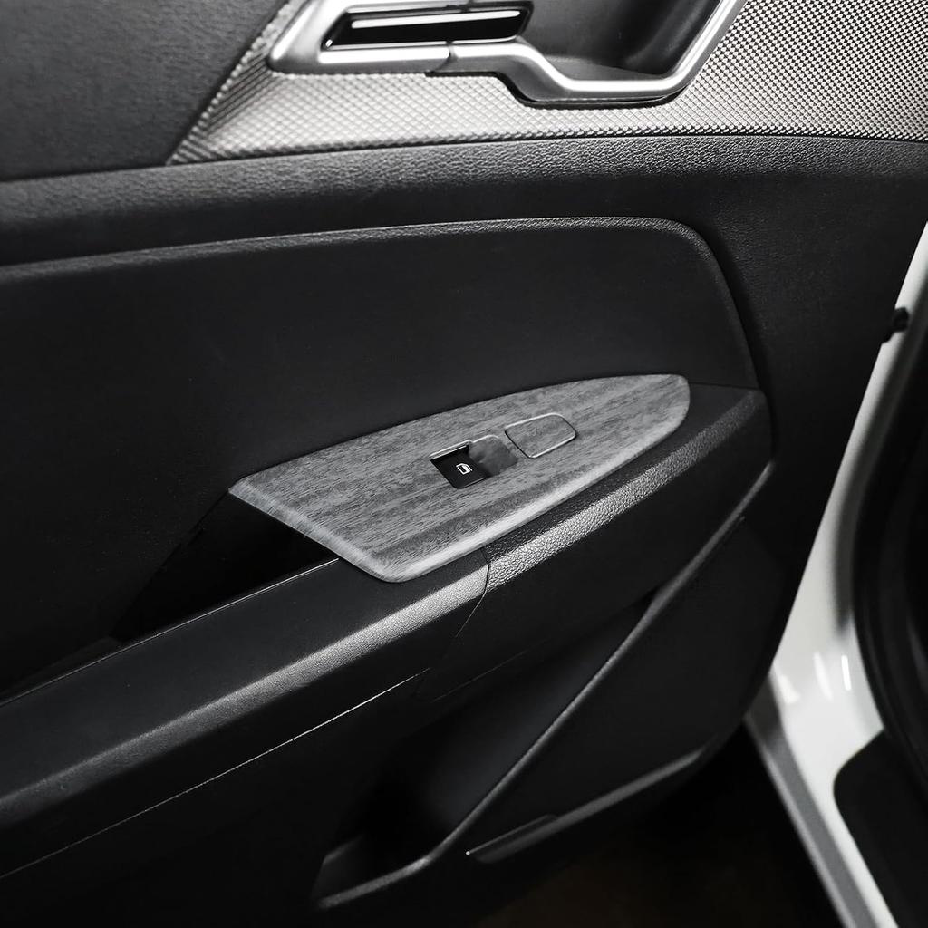 YOUTOOCAR Door Lock Switch Covers Compatible with Kia Sportage 2023-2025 Accessories (Wood Grain)