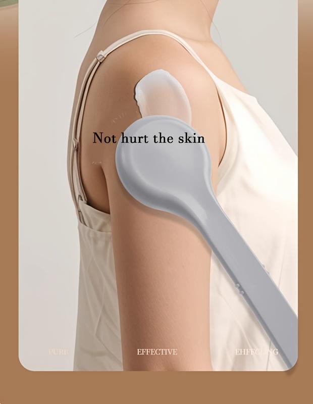 Ergonomic Long-Handled Body Lotion Applicator - Back Brush with Sponge Pad, Ideal for Post-Bath Body Application, Skin Care Tool