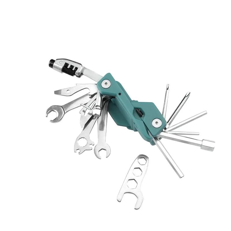 Multifunctional Bicycle Repair Tool Hex Spoke Cycling Screwdriver Wrench Tool Mountain Bike Repair Outdoor Portable Combination