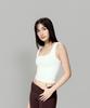 Geulleila Double Layered Fit Square Neck Top (White)