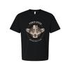 Unisex Motorcycle T Shirt With Vintage Power Speed Emblem And Wings Design Ride