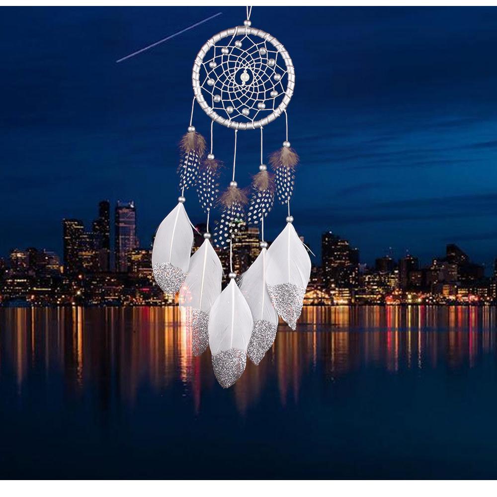 Dreamcatcher Onion Powder Goose Feather Dreamcatcher Homestay Wall Decoration Hanging Decoration Dreamcatcher Dream Catcher