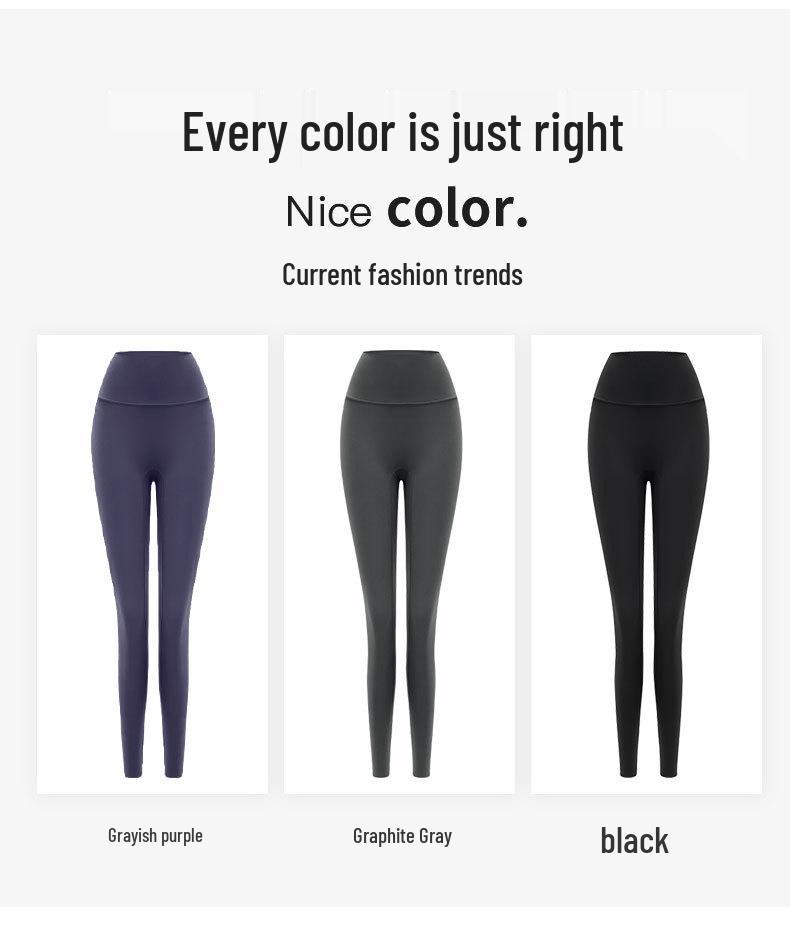 Women's High-Waist Velvet-Lined Hip-Lifting Yoga Pants for Outdoor Training