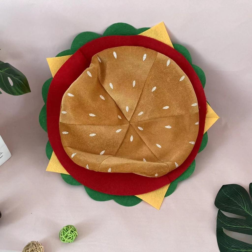Creative Hamburger Hat For Parties Unique Photo Prop Funny Costume Accessory For All Seasons
