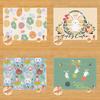 1PC Cartoon Rabbit Placemat Dining Table Decor Linen Tableware Coaster Kitchen Pads Accessories For Kids Birthday Party Easter