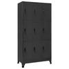 Vidaxl Lockable Cabinet, Anthracite, 90X45X180 Cm, Steel