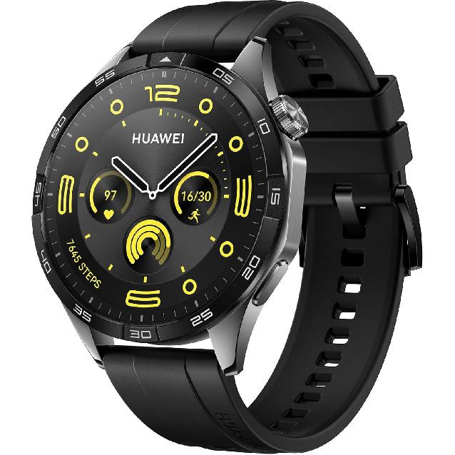 HUAWEI Watch GT 4 B19F 46мм Bluetooth Умные часы 1.43  AMOLED Экран Фторэластомерный Ремешок - Черный