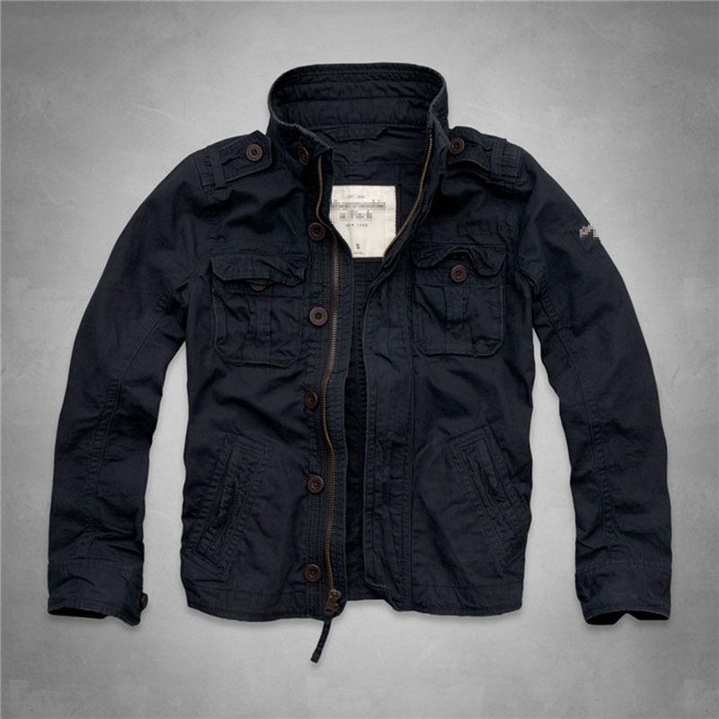 Outwear Giacca moda mimetica Giacca casual da uomo con cerniera e cappuccio Giacca bomber antivento militare