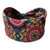 Sport Sweatband NonSlip Quick Drying Yoga HeadWrap Bohemian Print Wide Hairband For Men And Women Fitness Gym Activity