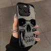 Four Spooky Skull Patterns Phone Case For iPhone 14 13 12 11 15 16 Pro XS Max 8 7 Plus X XR 12 Mini Plating Shockproof Cover