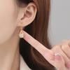 Retro Chinese Style Water Drop Cat's Eye Stone Ear Hooks for Women - Elegant Rotating Dangle Earrings