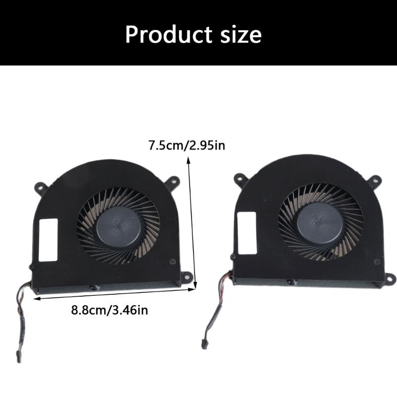 Replacement CPU Cooling Fan Notebook Cooling Metal Heat Dissipation Fan for Z7-KP7GS Laptop Notebook Accessories