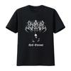 Setherial 1999 Hell Eternal Vintage Gothic Black T Shirt with Unique White Flame Design Vintage Washed Graphic Streetwear