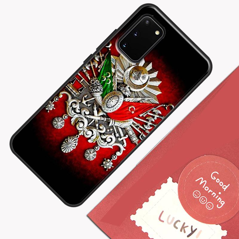 Ottoman Empire Coat Of Arms Case For Samsung Galaxy S22 S21 S23 Ultra Note 20 S8 S9 S10 Note 10 Plus S20 FE Back Cover