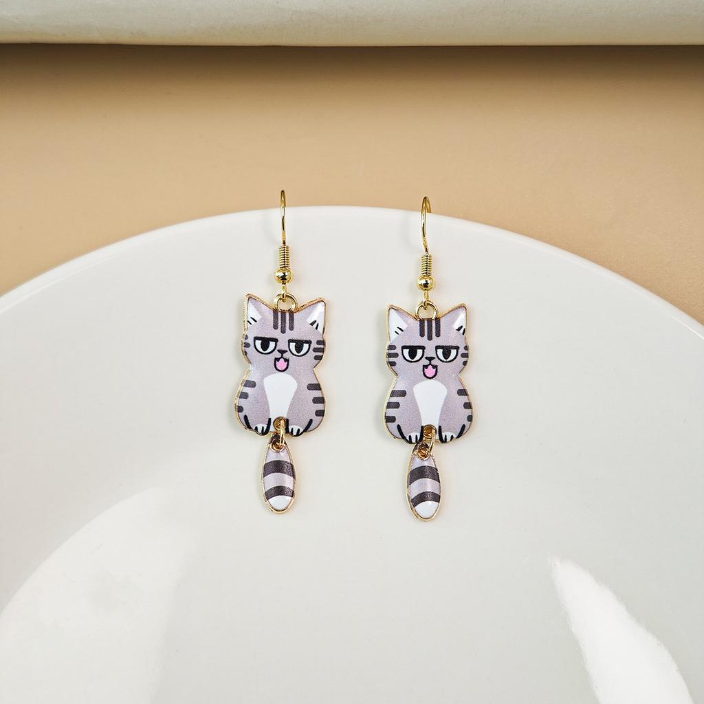 Cute Cat Earrings with Interesting and Quirky Design, Perfect for Any Outfit